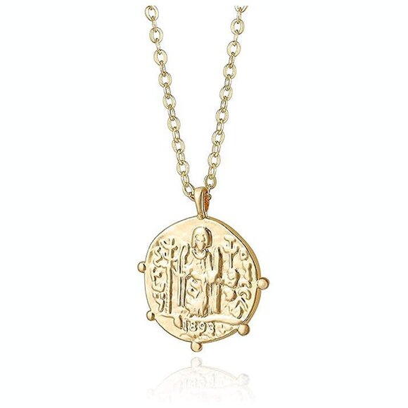 Accessories - Aobei Pearl 18K Gold Moon Star Lion Evil Eye Golden Coin